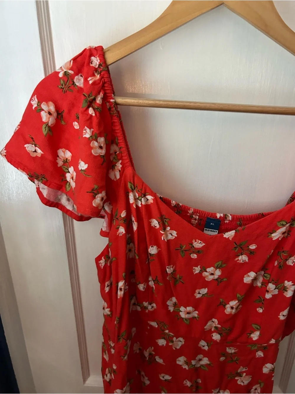 Old Navy Red Floral Dress